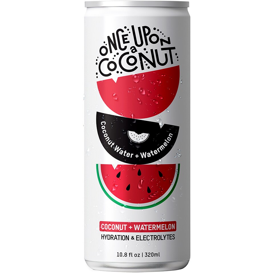 Once Upon a Coconut Pure Coconut Water + Watermelon, Can