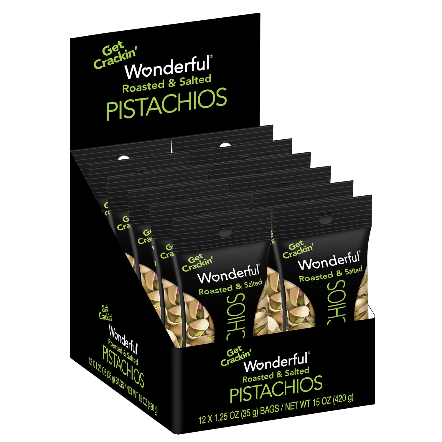 Wonderful Pistachios, Roasted & Salted Snack Pack
