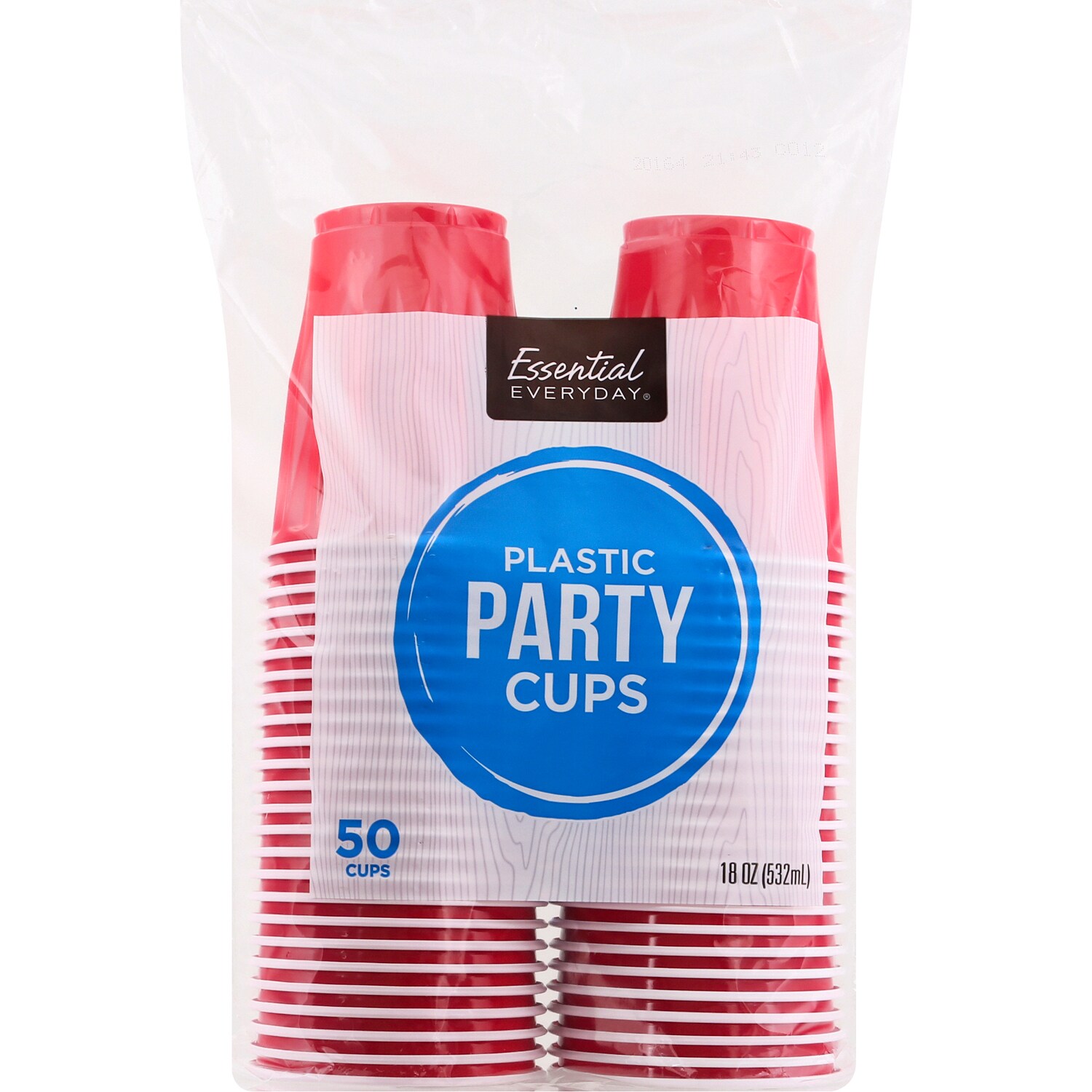Essential Everyday Plastic Red, Party Cups