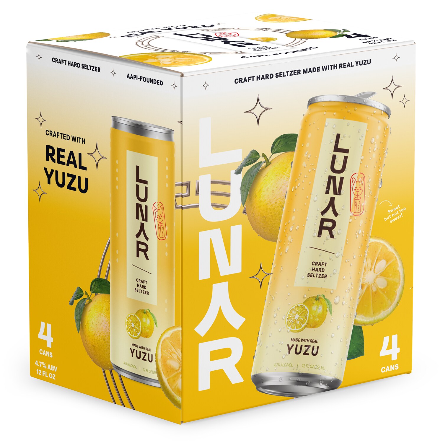 Lunar Yuzu Hard Seltzer, Cans