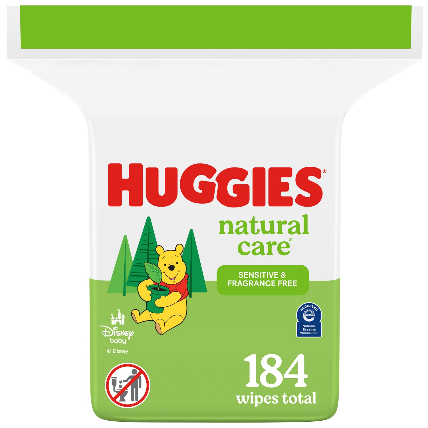 Huggies Natural Care Baby Wipes, Sensitive & Fragrance Free, Refill