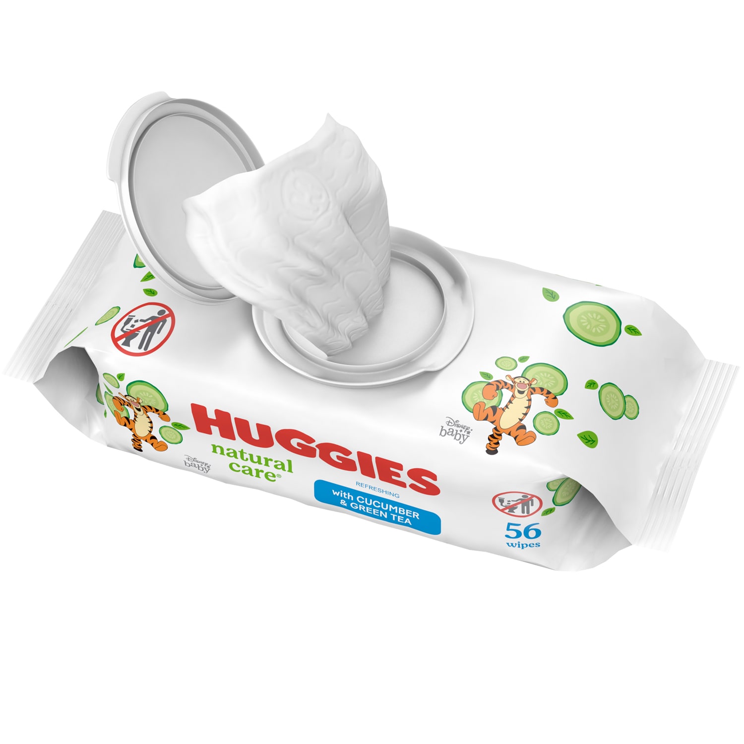 Huggies Natural Care Baby Wipes, Cucumber & Green Tea