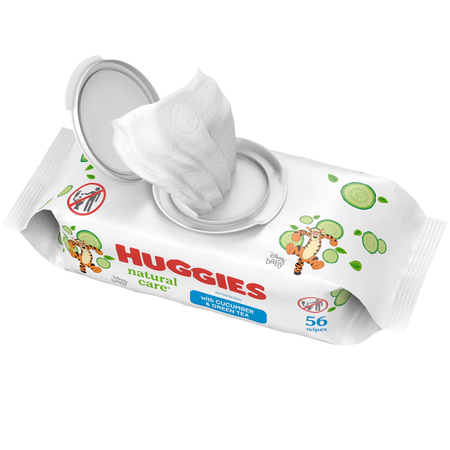 Huggies Natural Care Baby Wipes, Cucumber & Green Tea