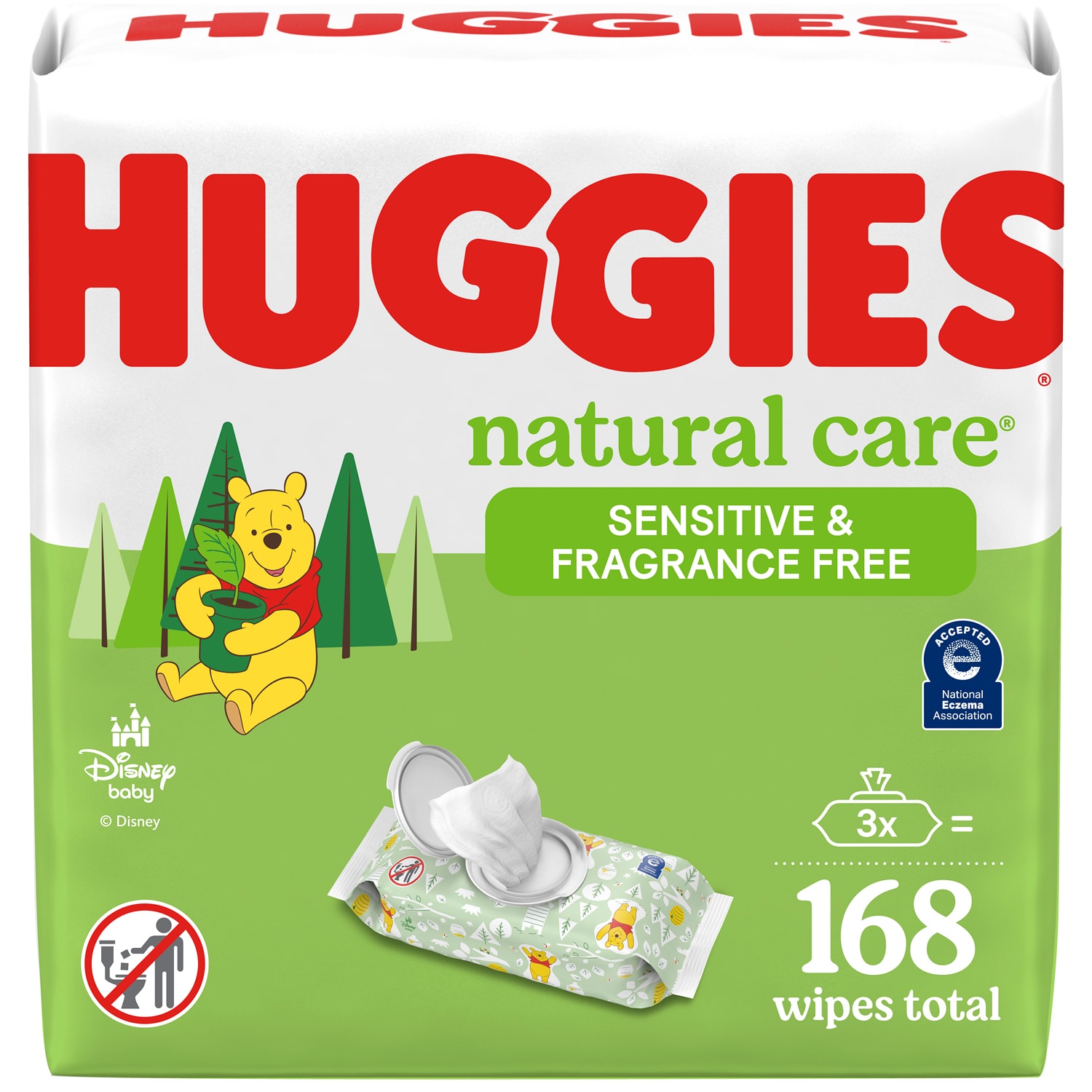 Huggies Natural Care Baby Wipes, Sensitive & Fragrance Free