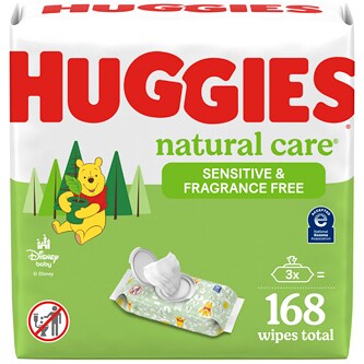 Huggies Natural Care Baby Wipes, Sensitive & Fragrance Free