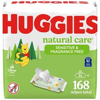 Huggies Natural Care Baby Wipes, Sensitive & Fragrance Free