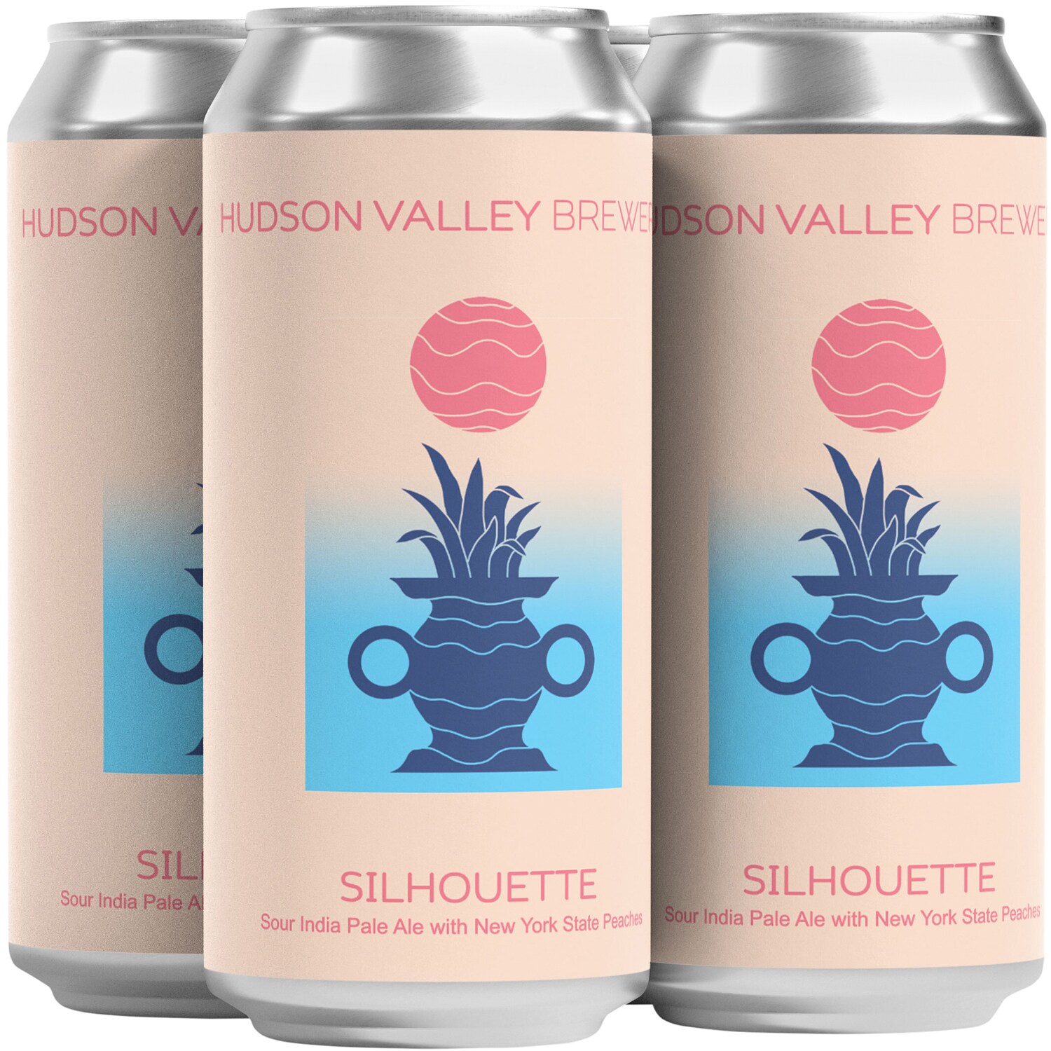 Hudson Valley Brewery Silhouette Peach Sour IPA, Cans