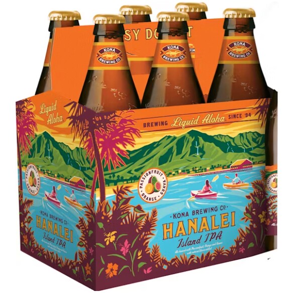 Kona Brewing Co. Hanalei Island IPA, Bottles