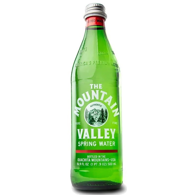 The Mountain Valley Spring Water, Glass Bottle