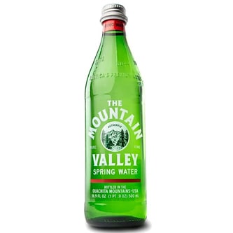 The Mountain Valley Spring Water, Glass Bottle