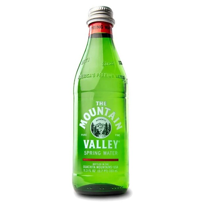 The Mountain Valley Spring Water, Glass Bottle