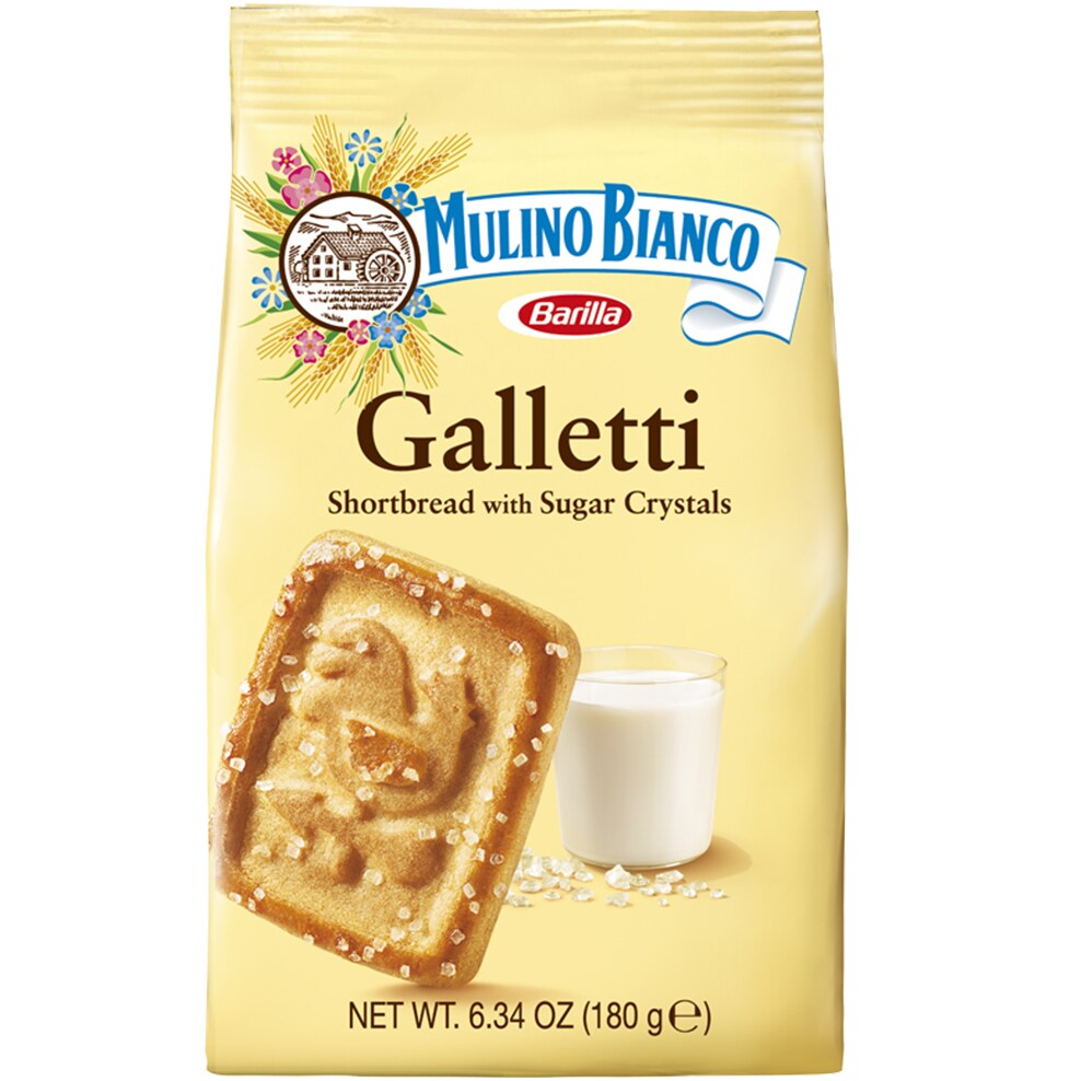 Mulino Bianco Galletti, Shortbread with Sugar Crystals Cookies