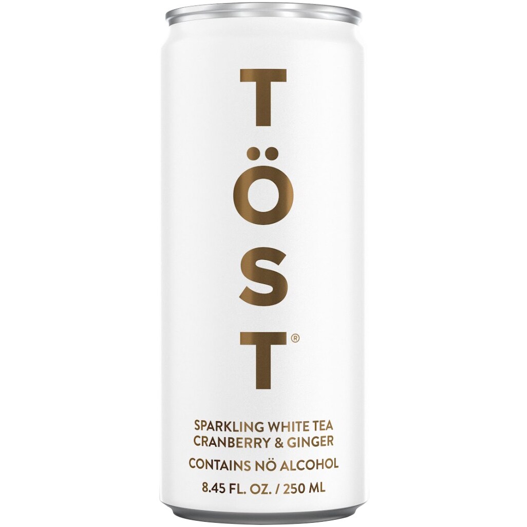 TÖST Non-Alcoholic Sparkling White Tea, Cranberry & Ginger, Can