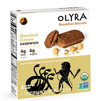 OLYRA Breakfast Biscuits, Hazelnut Cocoa