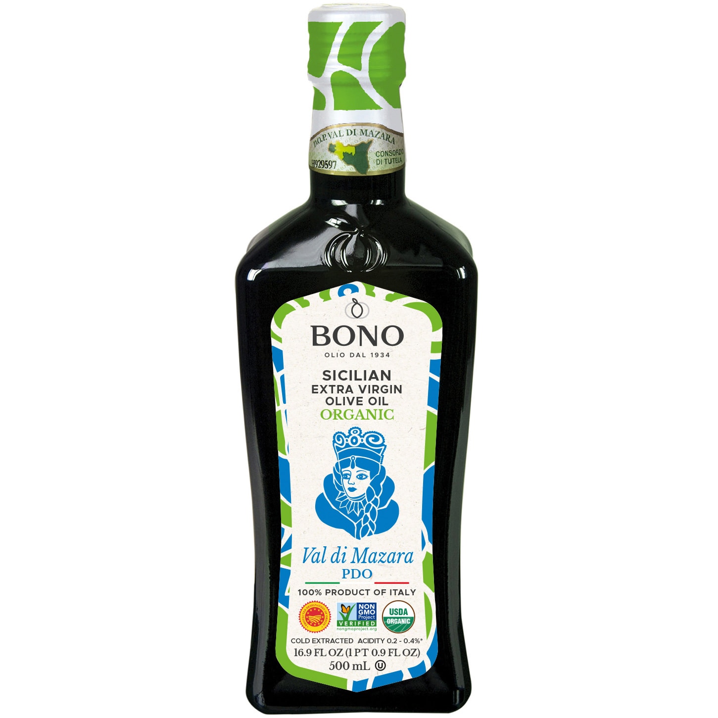 Bono Organic Sicilian Val Di Mazara, Extra Virgin Olive Oil