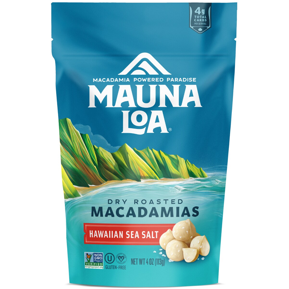 Mauna Loa Dry Roasted Macadamias, Hawaiian Sea Salt