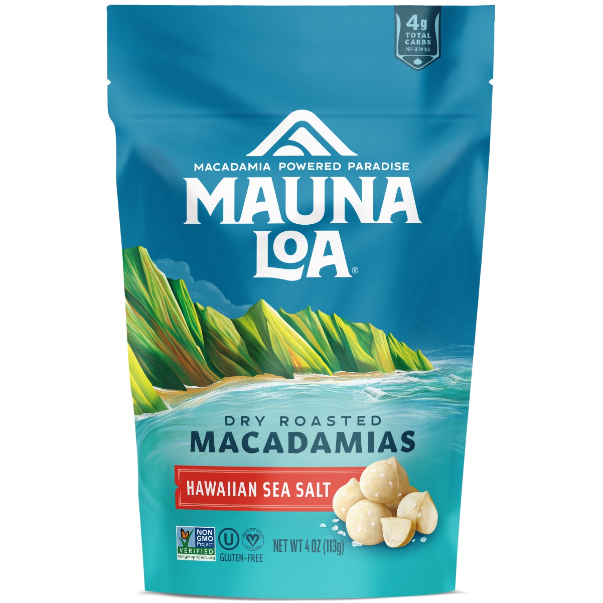Mauna Loa Dry Roasted Macadamias, Hawaiian Sea Salt