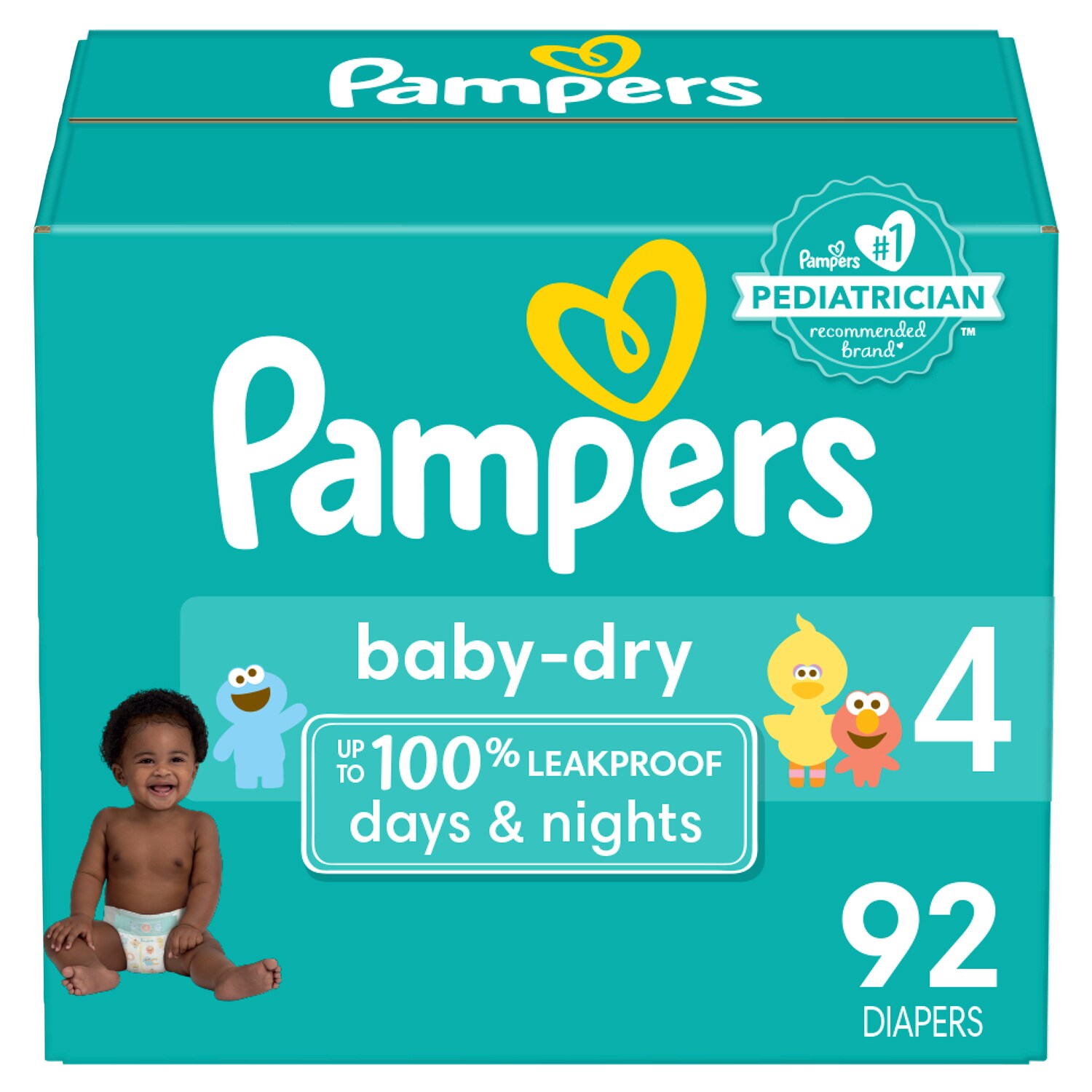 Pampers Baby-Dry Diapers, Size 4