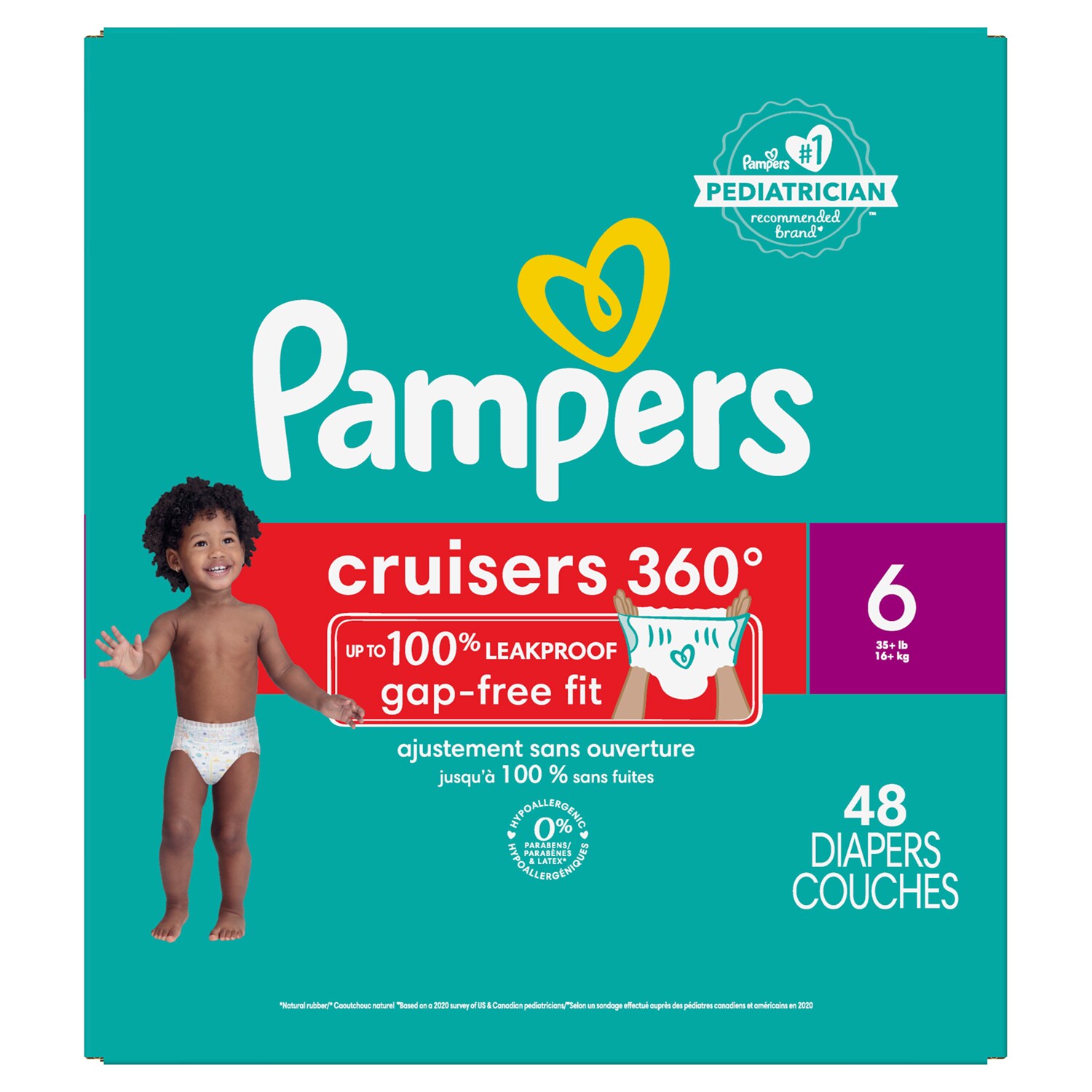 Pampers Cruisers 360 Diapers, Size 6