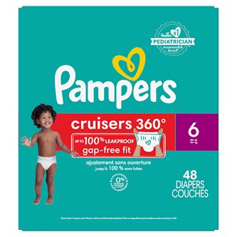 Pampers Cruisers 360 Diapers, Size 6