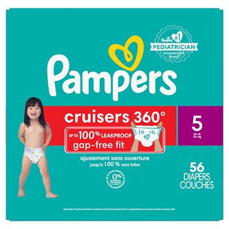 Pampers Cruisers 360 Diapers, Size 5