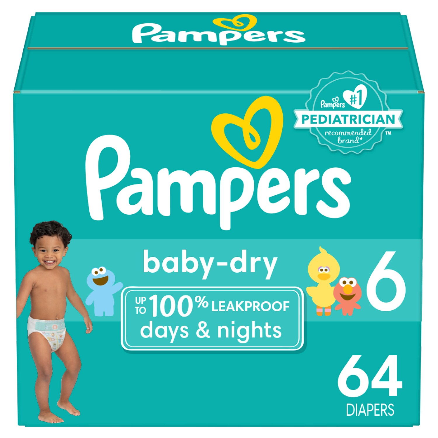 Pampers Baby-Dry Diapers, Size 6
