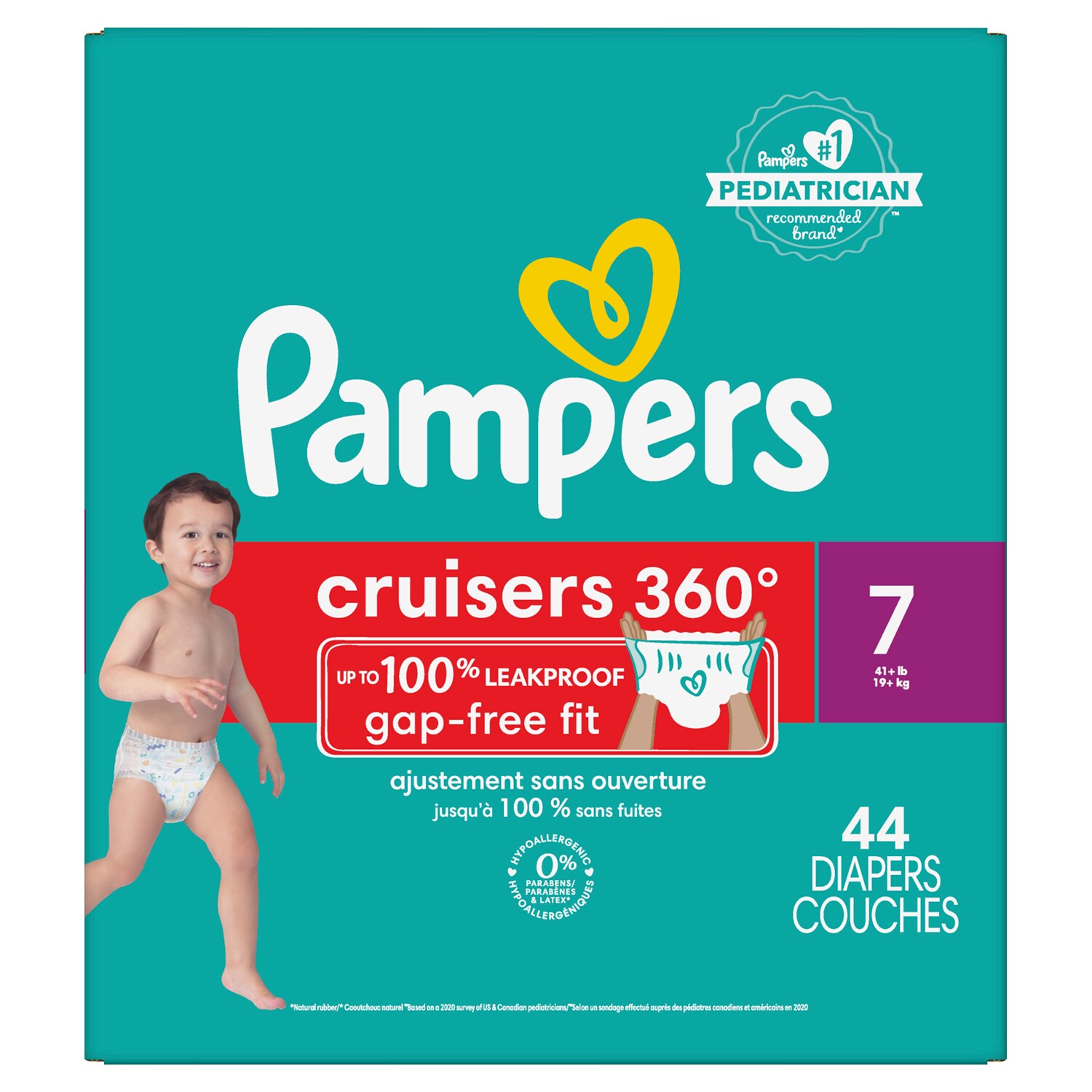 Pampers Cruisers 360 Diapers, Size 7