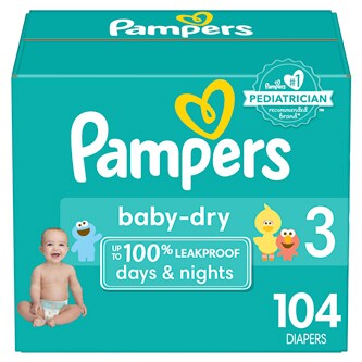Pampers Baby-Dry Diapers, Size 3