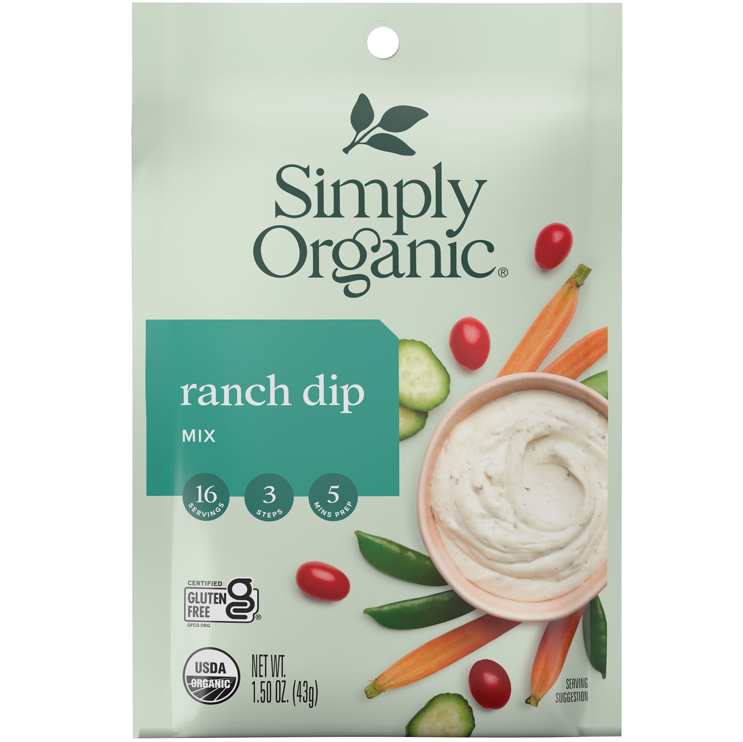 Simply Organic Seasoning Mix, Ranch Dip