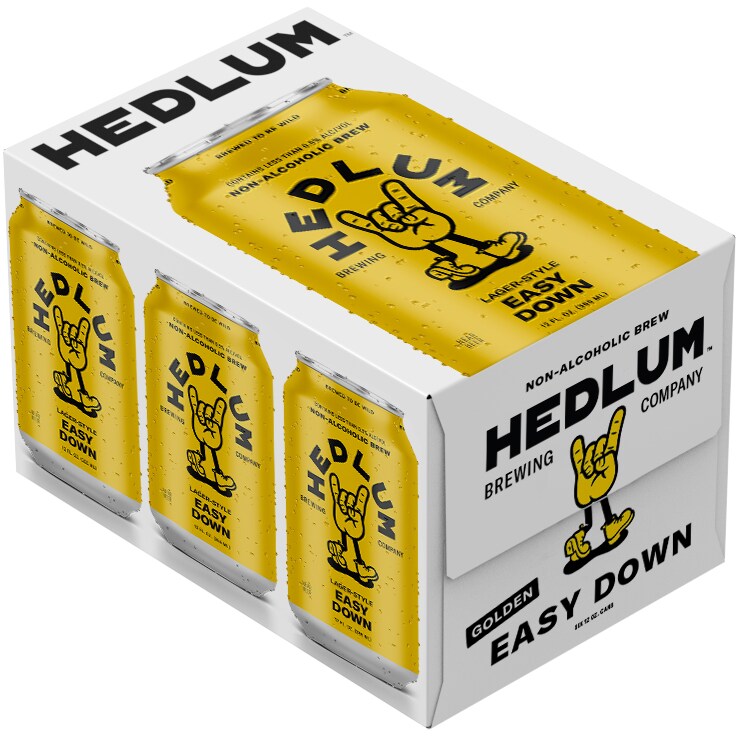 Hedlum Non-Alcoholic Easy Down Lager, Cans