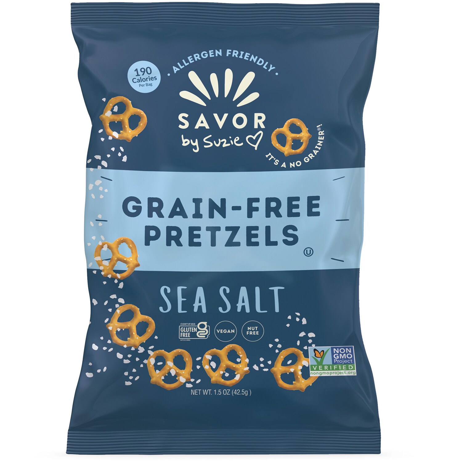 Savor By Suzie Grain-Free, Sea Salt Pretzels