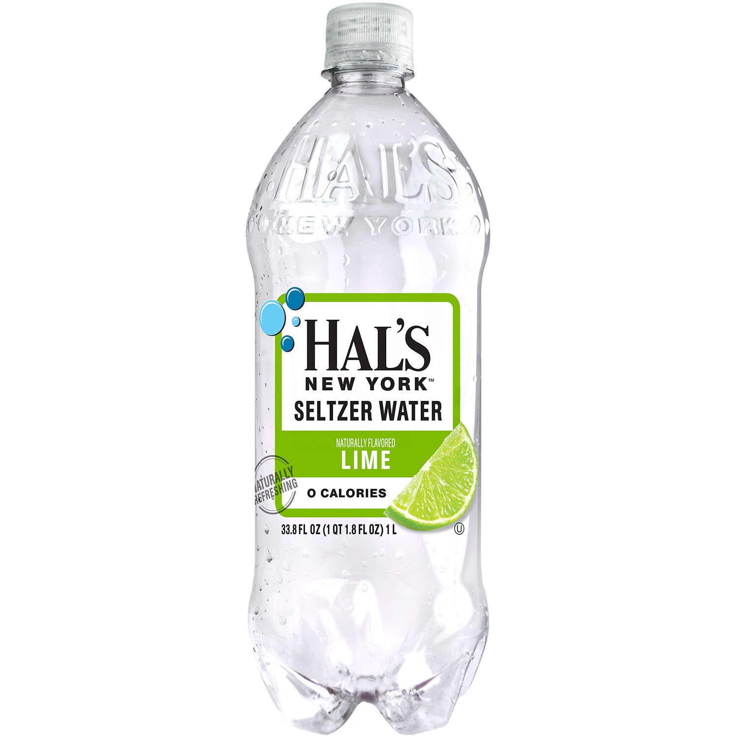 Hal's New York Seltzer Water, Lime, Plastic Bottle