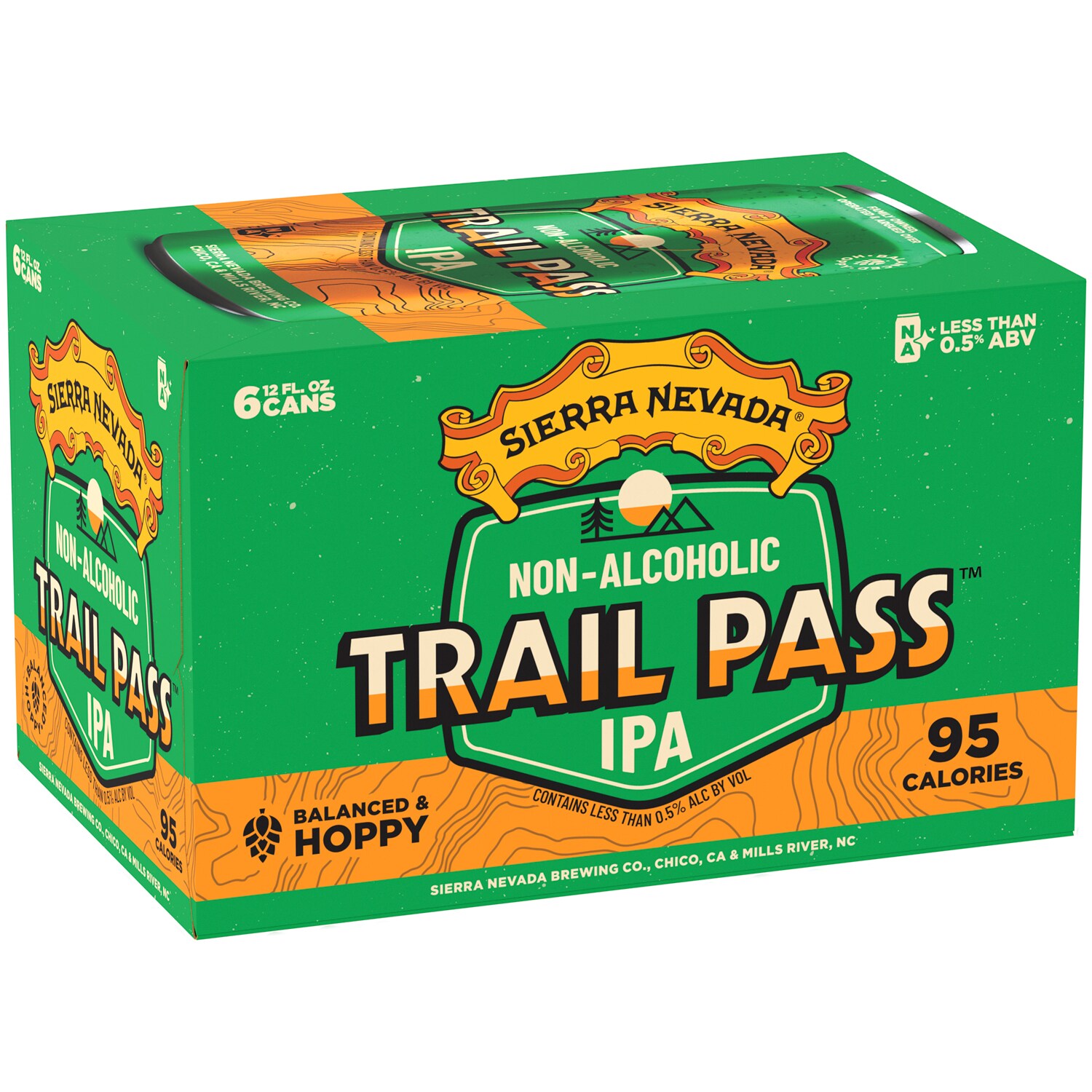 Sierra Nevada Non-Alcoholic Trail Pass IPA, Cans