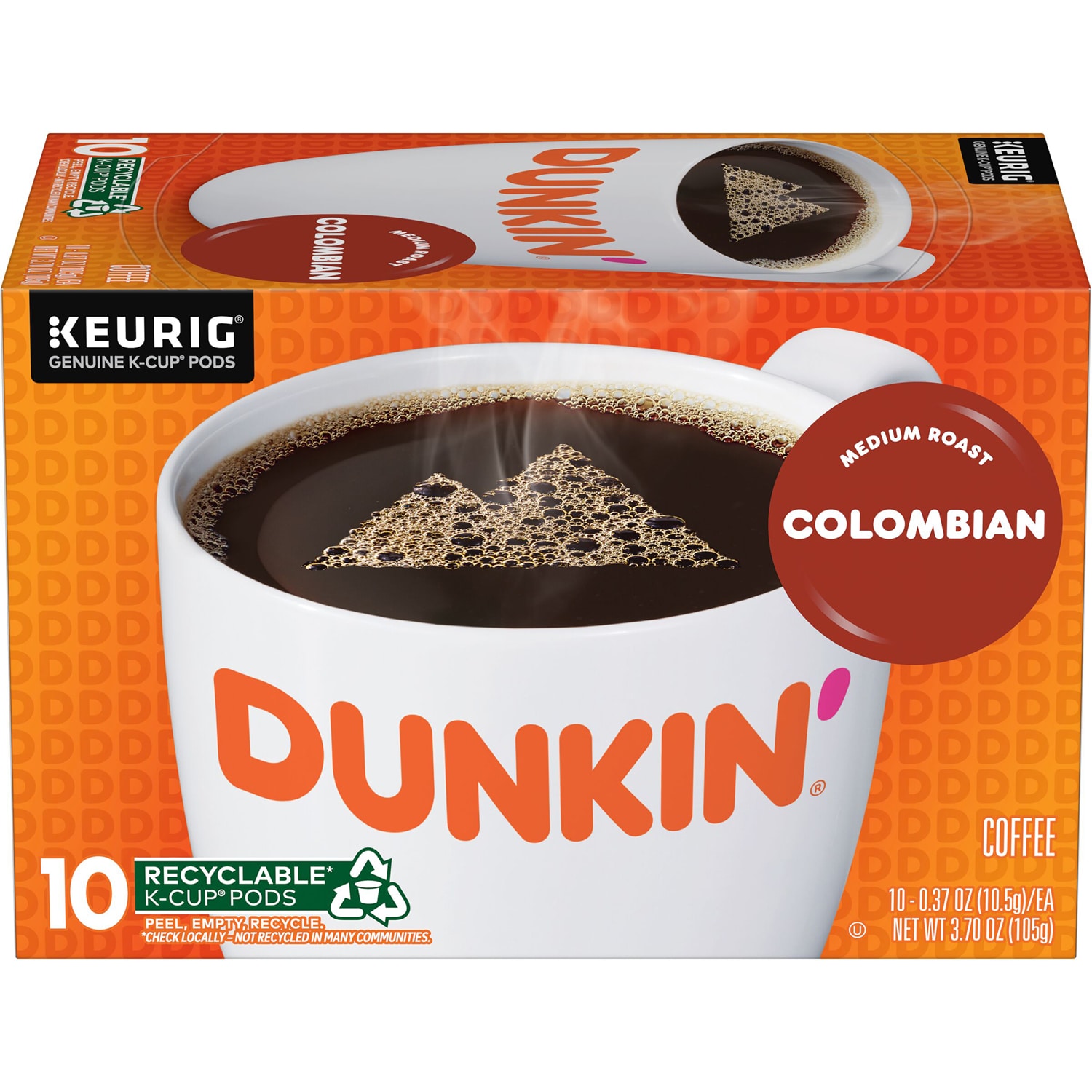 Dunkin' Colombian Medium Roast K-Cup Pods