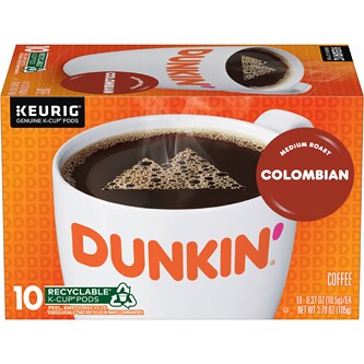 Dunkin' Colombian Medium Roast K-Cup Pods