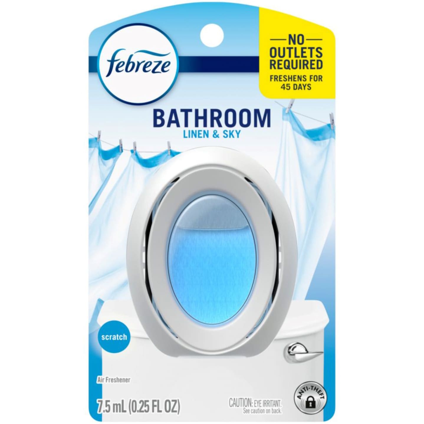 Febreze Bathroom Air Freshener, Linen & Sky