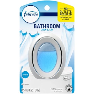 Febreze Bathroom Air Freshener, Linen & Sky
