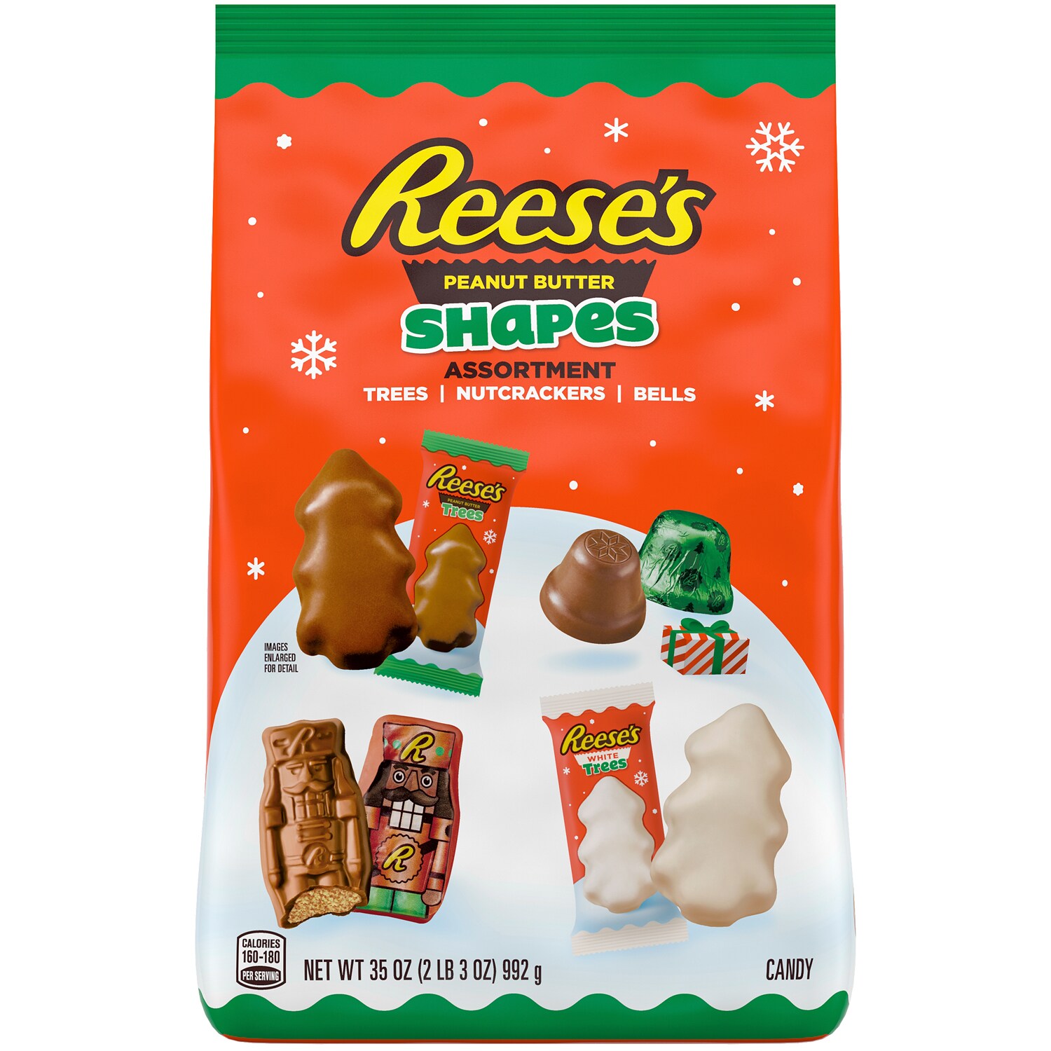 Reese's Christmas Tree Peanut Butter Shapes Assortment Candy
