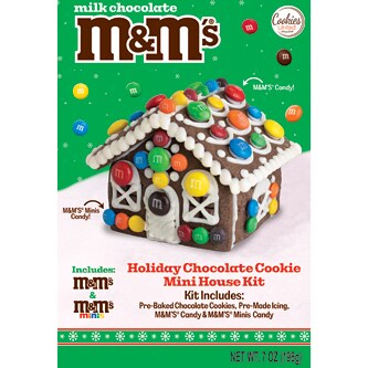 M&M's Mini House Kit, Holiday Milk Chocolate Cookie