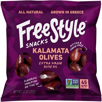 Freestyle Snacks Kalamata Olives, Extra Virgin Olive Oil