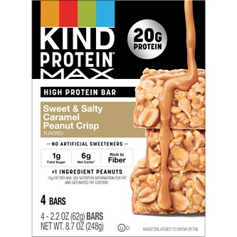 KIND Protein Max Bars, Sweet & Salty Caramel Peanut Crisp