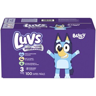 Luvs Platinum Protection Baby Diapers, Size 3