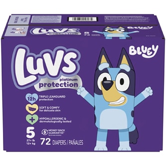 Luvs Platinum Protection Baby Diapers, Size 5