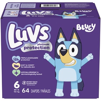 Luvs Platinum Protection Baby Diapers, Size 6