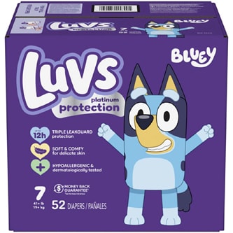Luvs Platinum Protection Baby Diapers, Size 7
