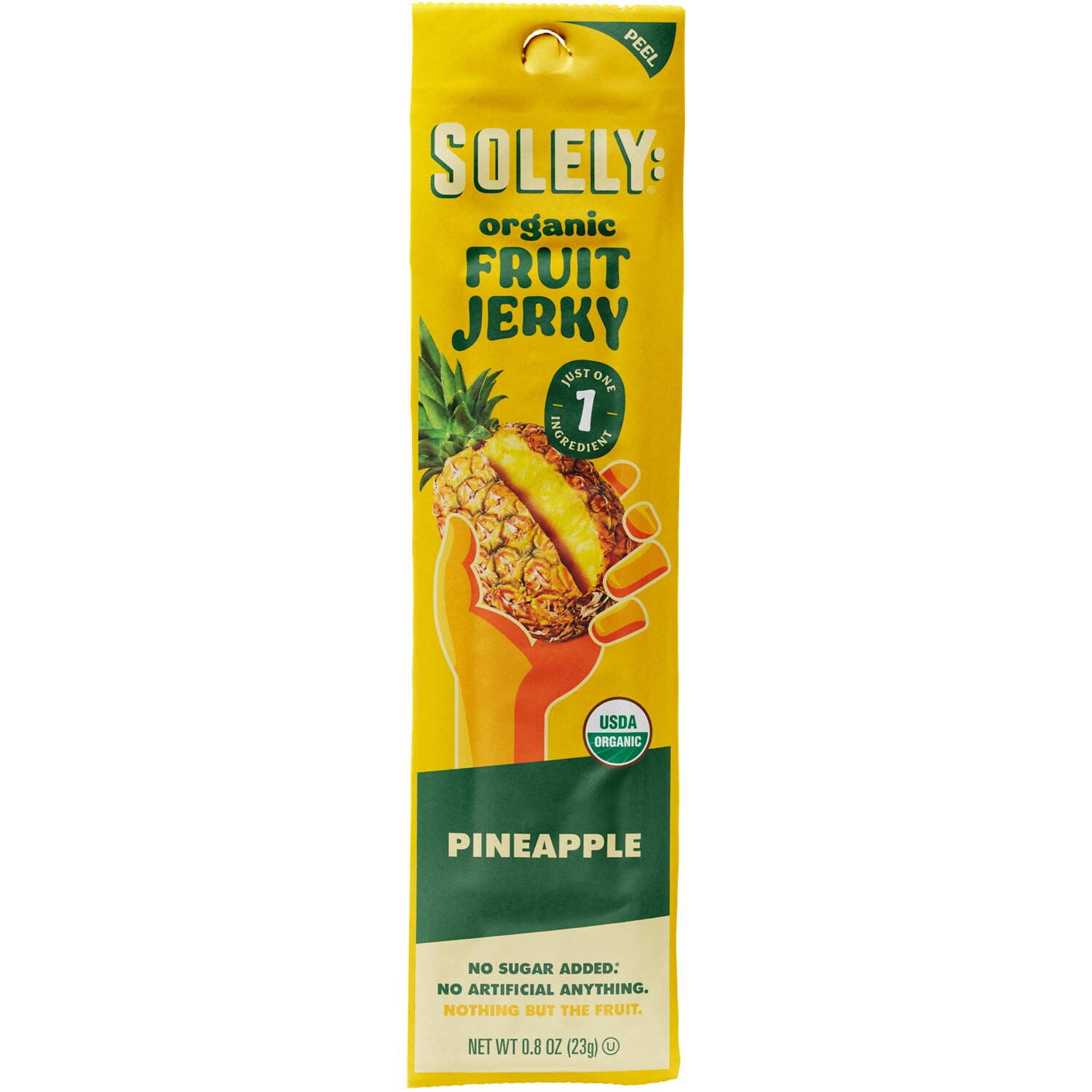 Solely Organic Fruit Jerky, Pineapple