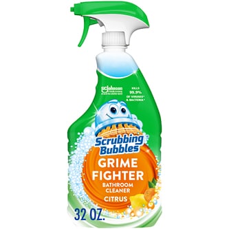 Scrubbing Bubbles Bathroom Cleaner Grime Fighter Spray, Citrus