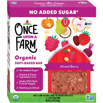 Once Upon a Farm Organic Soft-Baked Bar, Mixed Berry