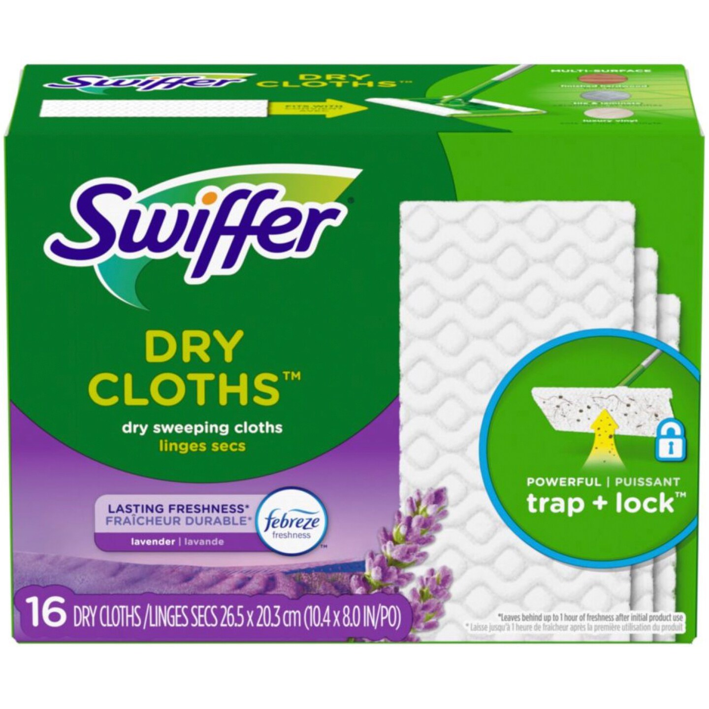 Swiffer Dry Cloths Refill Lavender