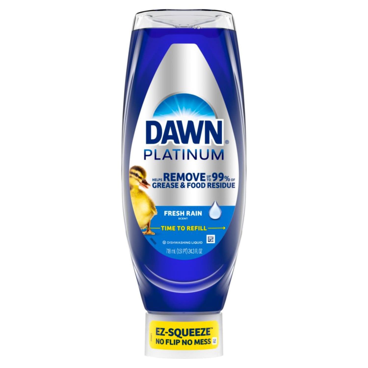 Dawn Platinum Ez-Squeeze Dishwashing Liquid, Fresh Rain Scent